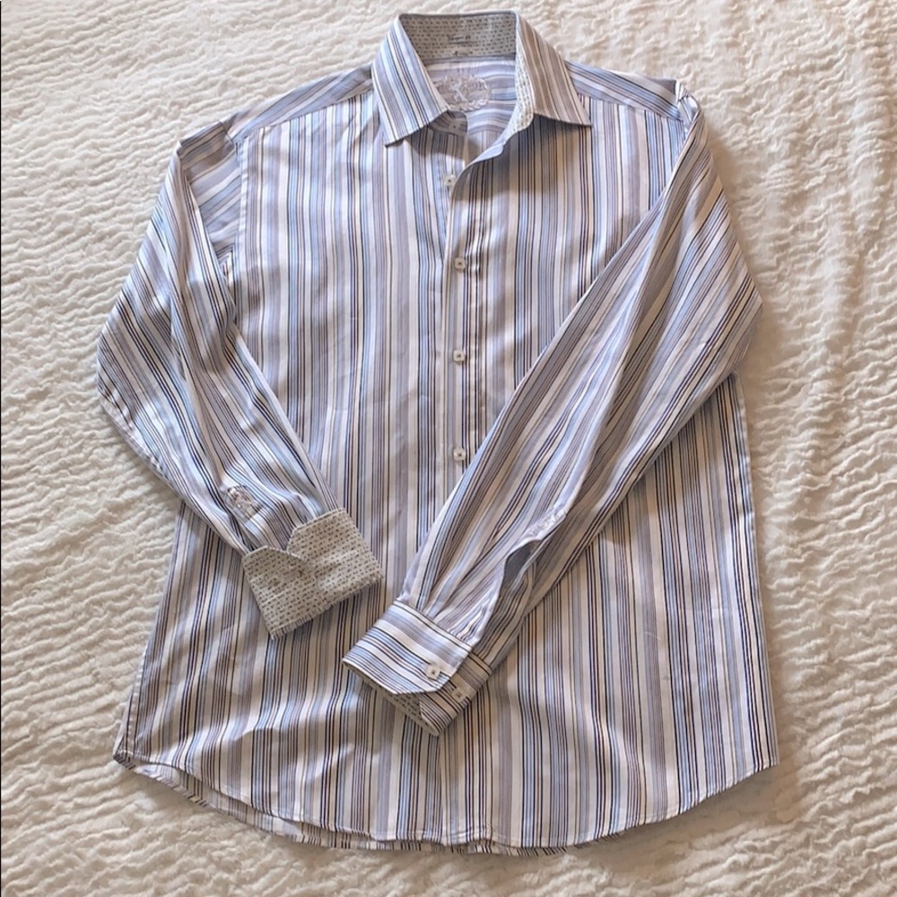 **nwot Men’s Medium Bugatchi Slim Dress Shirt